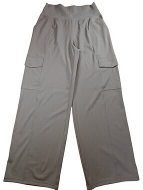 Athleta Wide Leg Cargo Pants Pull On High Rise Utility Stretch Womens S Petite